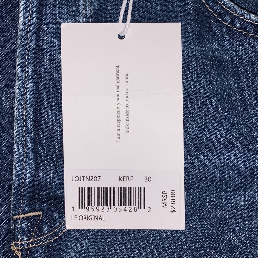 frame le original high rise straight fit jeans - Picture 4 of 8